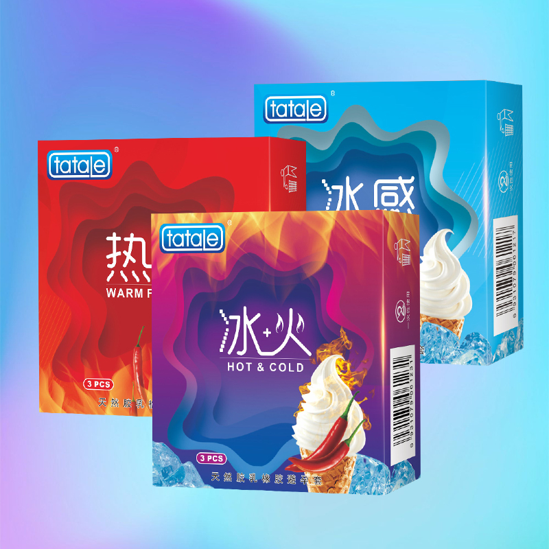 tatale避孕套冰火系列組合裝3只冰火套